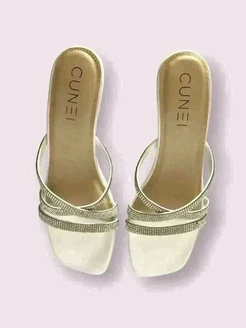 Sassy White Heels - cunei